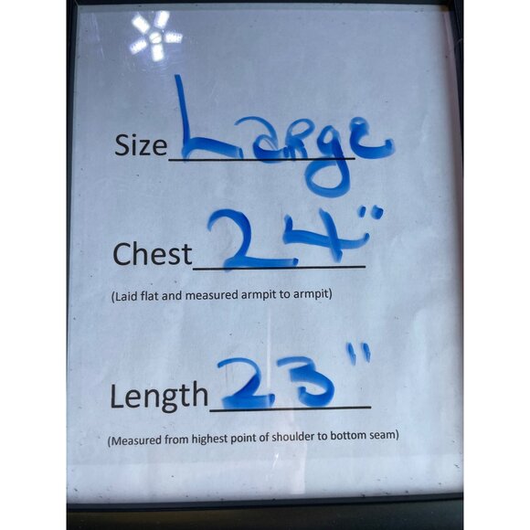 Caution to the Wind T Shirt Sz L Brown Distressed Cropped LOve - Picture 6 of 6